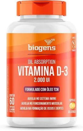 Biogens Vitamina D3 2000ui