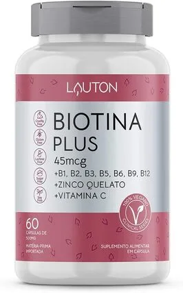 Vitamina Lauton Nutrition Biotina Plus