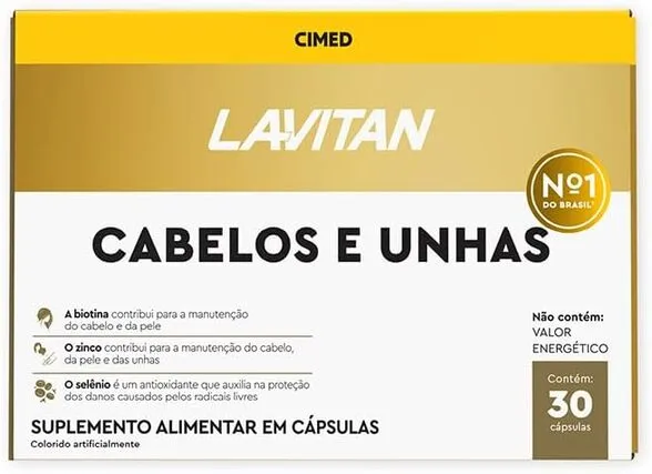 Vitamina Lavitan Cabelos e Unhas